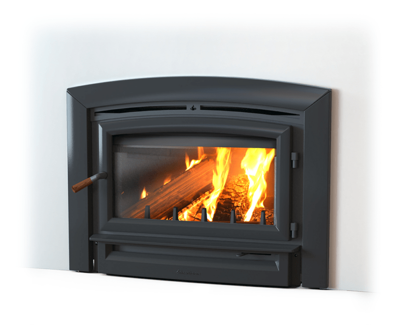 Hearthstone/intermedek Hearthstone Green Mountain Insert 90 Wood Fireplace Black 8460-0010 Fireplace Finished - Wood