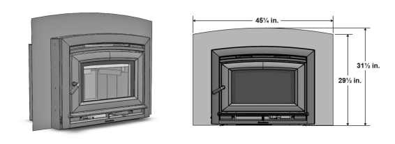Hearthstone/intermedek Hearthstone Surround Extension (Green Mountain 70) - 94-5950010 94-5950010 Fireplace Accessories