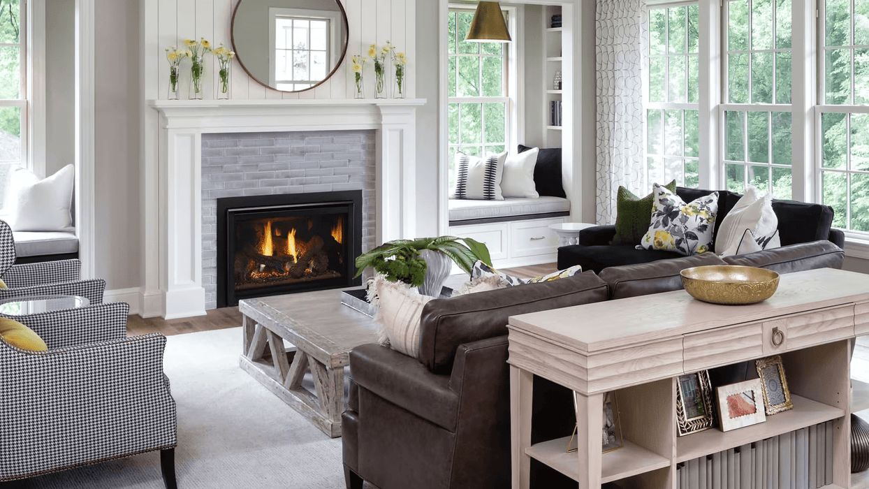 Heat And Glow Heat & Glo 35" Supreme Gas Fireplace Insert with Birch Logs SUPREME-I35-BIR-FD Fireplace Finished - Gas