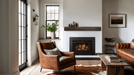 Heat And Glow Heat & Glo 35" Supreme Gas Fireplace Insert with Birch Logs SUPREME-I35-BIR-FD Fireplace Finished - Gas