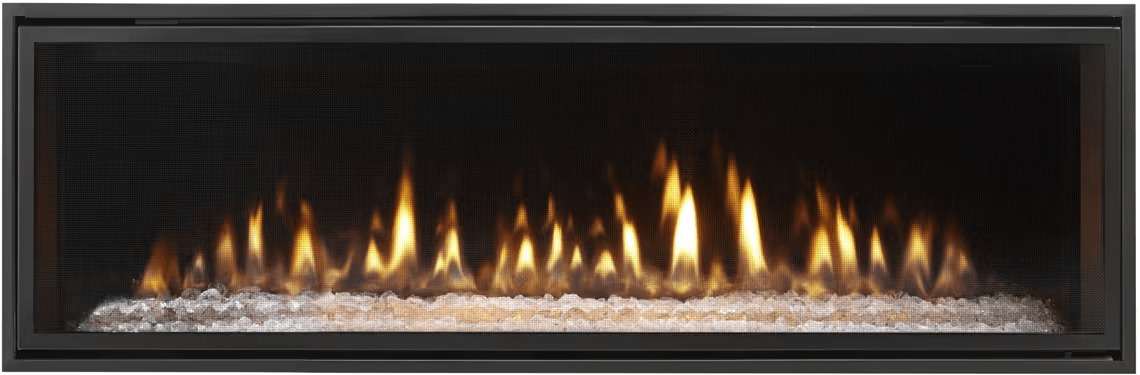 Heat And Glow Heat & Glo 36" Mezzo Linear Fireplace MEZZO36-C-FD Fireplace Finished - Gas