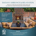Heat And Glow Heat & Glo 42" Courtyard Outdoor Fireplace Fireplace Finished - Outdoor
