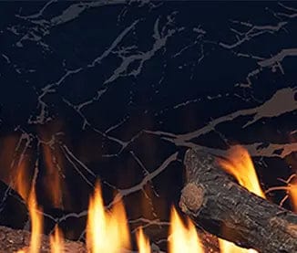 Heat And Glow Heat & Glo 48" Black Glass Interior Panels (Two-Sided Reflective/Printed Marble) - BGK-MRB-PR-48 BGK-MRB-PR-48-FD Fireplace Accessories