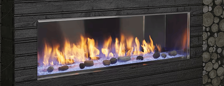 Heat And Glow Heat & Glo 60" Lanai Linear See-Through Outdoor Fireplace ODLANAIGST-60-FD Fireplace Finished - Outdoor