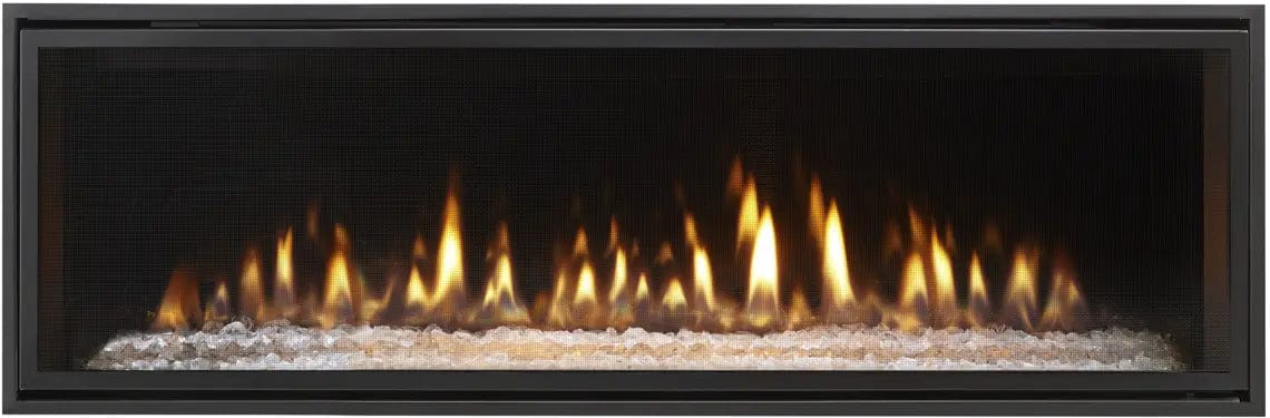 Heat And Glow Heat & Glo 72" Mezzo Linear Fireplace MEZZO72-C-FD Fireplace Finished - Gas