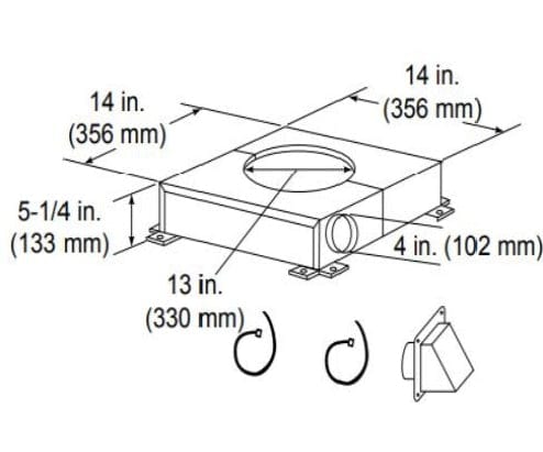 Heat And Glow Heat & Glo Chimney Air Kit - CAK8A CAK8A-FD Fireplace Venting