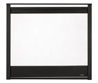 Heat And Glow Heat & Glo Corner Firescreen front - Black - COR-36BK COR-36BK-FD Fireplace Finished - Gas