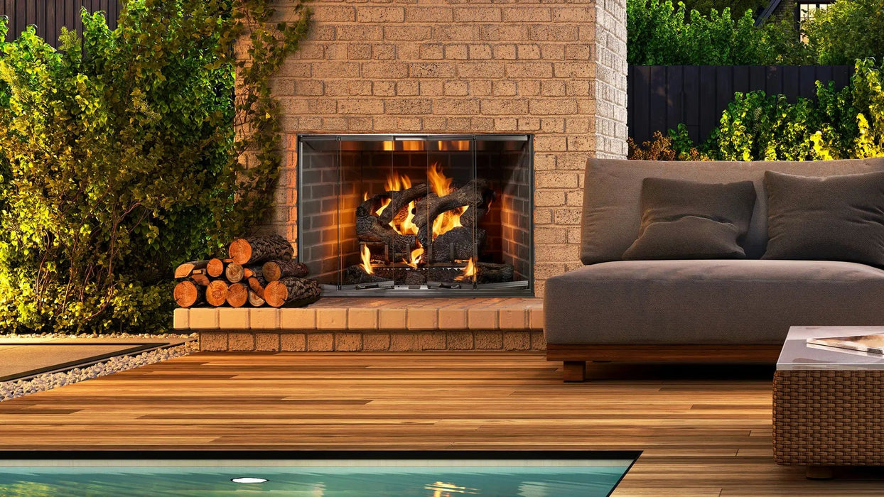 Heat And Glow Heat & Glo Cottagewood 36" Outdoor Wood-Burning Fireplace Fireplace Finished - Outdoor