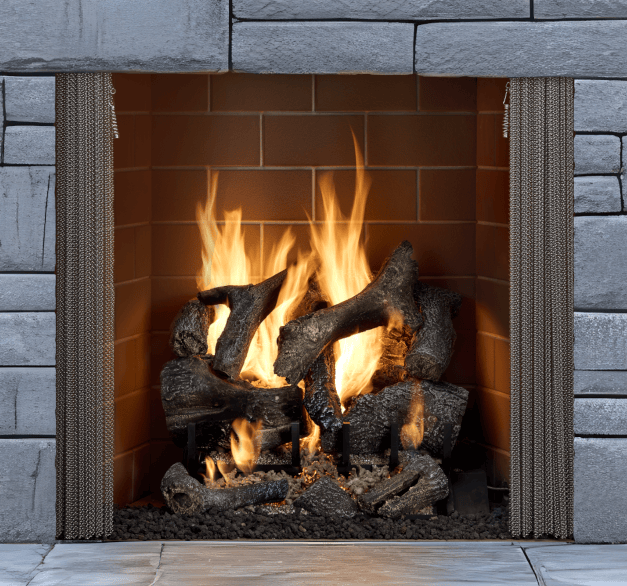 Heat And Glow Heat & Glo Cottagewood 42 Outdoor Wood Fireplace ODCTGWD-42-B-FD Fireplace Finished - Outdoor