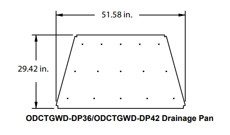 Heat And Glow Heat & Glo Drain Pan (Cottagewood 36) - ODCTGWD-DP36 ODCTGWD-DP36-FD Fireplace Accessories