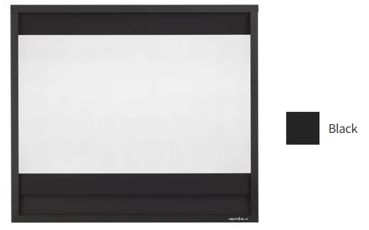Heat And Glow Heat & Glo Firescreen Inside Fit Front (SL7 Black) - FS-7BV-BK FS-7BV-BK-FD Fireplace Accessories