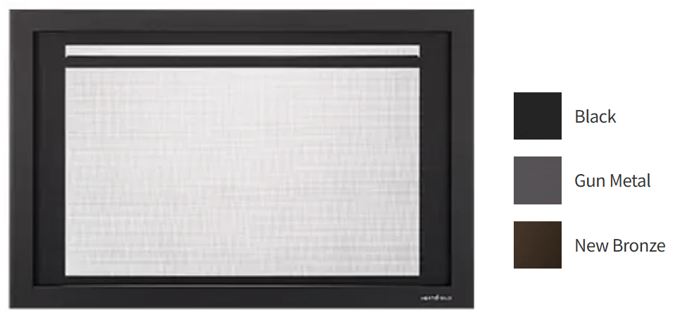 Heat And Glow Heat & Glo Firescreen Screen Front(25" Gun Metal) - FS-MI25-GM FS-MI25-GM-FD Fireplace Accessories