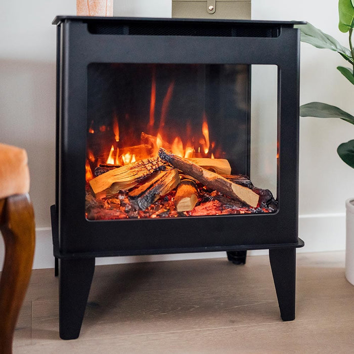 Heat And Glow Heat & Glo Fuzion Multi-Sided Electric Fireplace Stove Heater FUZION-EX-FD Fireplace Finished - Electric