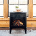 Heat And Glow Heat & Glo Fuzion Multi-Sided Electric Fireplace Stove Heater FUZION-EX-FD Fireplace Finished - Electric