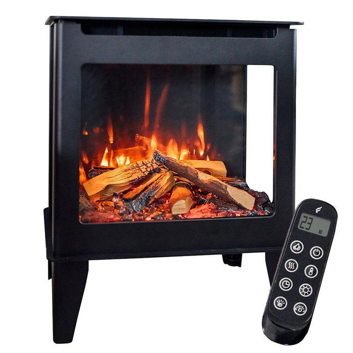 Heat And Glow Heat & Glo Fuzion Multi-Sided Electric Fireplace Stove Heater FUZION-EX-FD Fireplace Finished - Electric
