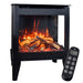 Heat And Glow Heat & Glo Fuzion Multi-Sided Electric Fireplace Stove Heater FUZION-EX-FD Fireplace Finished - Electric