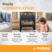 Heat And Glow Heat & Glo Fuzion Multi-Sided Electric Fireplace Stove Heater FUZION-EX-FD Fireplace Finished - Electric