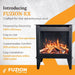 Heat And Glow Heat & Glo Fuzion Multi-Sided Electric Fireplace Stove Heater FUZION-EX-FD Fireplace Finished - Electric