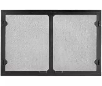 Heat And Glow Heat & Glo Grand Vista Cabinet Style Mesh Doors - GV60BK GV60BK-FD Fireplace Accessories