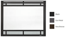 Heat And Glow Heat & Glo Halston Overlap Fixed Front (28" Gun Metal) - HAL-28-GM HAL-28-GM-FD Fireplace Accessories