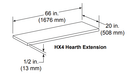 Heat And Glow Heat & Glo Hearth Extension (42") - HX4M HX4M-FD Fireplace Accessories