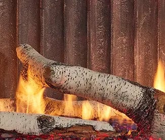 Heat And Glow Heat & Glo Large Birch log set (PRIMO II) - BIRLG-LIN-LG BIRLG-LIN-LG-FD Fireplace Accessories