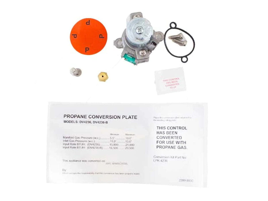 Heat And Glow Heat & Glo LP Conversion Kit (DV4236) - LPK-4236 LPK-4236-FD Fireplace Accessories