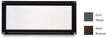 Heat And Glow Heat & Glo Martini front (36" Gun Metal) - MAR-COSMO36-GM MAR-COSMO36-GM-FD Fireplace Accessories