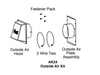 Heat And Glow Heat & Glo Outside Air Kit - AK24 AK24-FD Fireplace Accessories