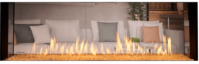 Heat And Glow Heat & Glo Primo II 60" Double-Sided Gas Fireplace PRIMO-II-60ST-FD Fireplace Finished - Gas