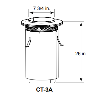 Heat And Glow Heat & Glo SL300 Chimney Adapter (Black) - CT-3A-B CT-3A-B-FD Fireplace Accessories