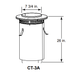 Heat And Glow Heat & Glo SL300 Chimney Adapter (Black) - CT-3A-B CT-3A-B-FD Fireplace Accessories