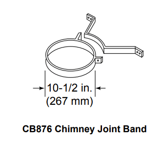 Heat And Glow Heat & Glo SL300 Series Chimney bracket (package of 3) - CB876 CB876-FD Fireplace Accessories