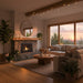 Heat And Glow Heat & Glo Slimline 5X 32" Gas Fireplace (Birch Log / Black Glass Refractory) SL-5X-G-BIR-FD Fireplace Finished - Gas