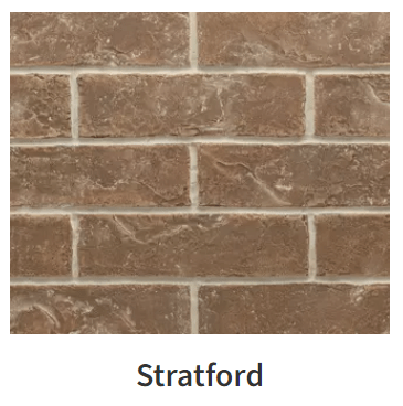 Heat And Glow Heat & Glo Slimline 7X 36" Gas Fireplace (Stratford Refractory) SL-7X-IFT-S-FD Fireplace Finished - Gas