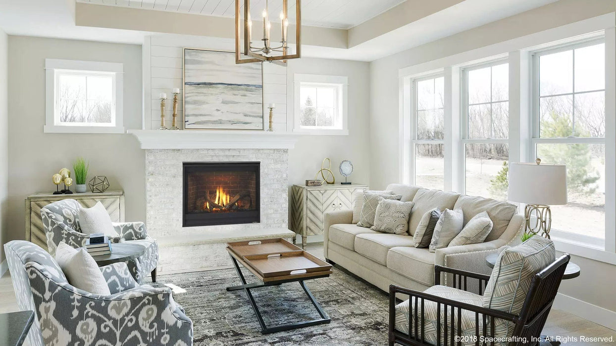 Heat And Glow Heat & Glo Slimline 9 Gas Fireplace w/ IntelliFire Touch Fireplace Finished - Gas