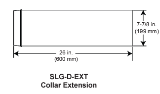Heat And Glow Heat & Glo Snap Lock Gas Damper Extension - SLG-D-EXT SLG-D-EXT-FD Fireplace Venting