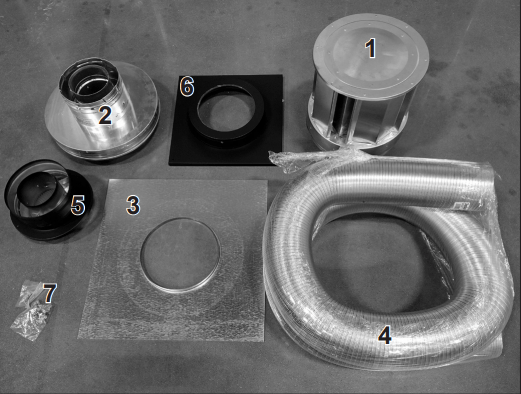 Heat And Glow Heat & Glo Stove adapter kit - LINK-STOVE LINK-STOVE-FD Fireplace Accessories
