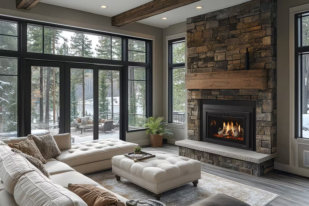 Heat And Glow Heat & Glo SupremeX 35" Gas Fireplace Insert (Oak Logs) SUPREMEX-I35-FD Fireplace Finished - Gas