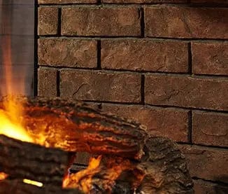 Heat And Glow Heat & Glo Traditional brick interior liner - Weathered Traditional Brick (36" See Through) - WTB36-ST WTB36-ST-FD Fireplace Accessories