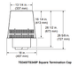 Heat And Glow Heat & Glo Trapezoid Termination Cap (Black) - TS345P TS345P-FD Fireplace Venting