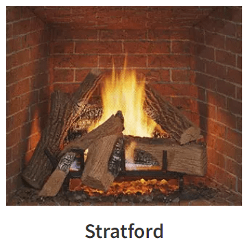 Heat And Glow Heat & Glo True 36" Indoor Gas Fireplace (Stratford Refractory) TRUE-36S-IFT-FD Fireplace Finished - Gas
