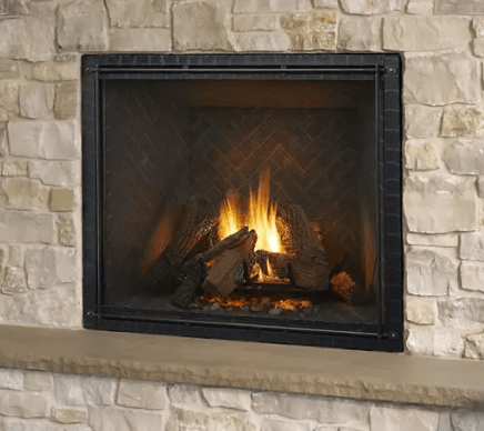 Heat And Glow Heat & Glo True 42" Indoor Gas Fireplace (Tranquil Greige Refractory) TRUE-42TG-IFT-FD Fireplace Finished - Gas