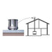 Heat And Glow Heat & Glo Vertical termination cap - high wind (includes 4071-004 storm collar) - SLP-TVHW SLP-TVHW-FD Fireplace Venting