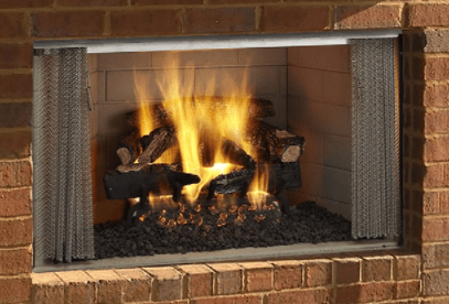 Heat And Glow Majestic Villawood 36" Outdoor Wood Fireplace (Traditional Refractory) ODVILLA-36T Fireplace Venting