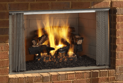 Heat And Glow Majestic Villawood 42" Outdoor Wood Fireplace (Traditional Refractory) ODVILLA-42T Fireplace Venting