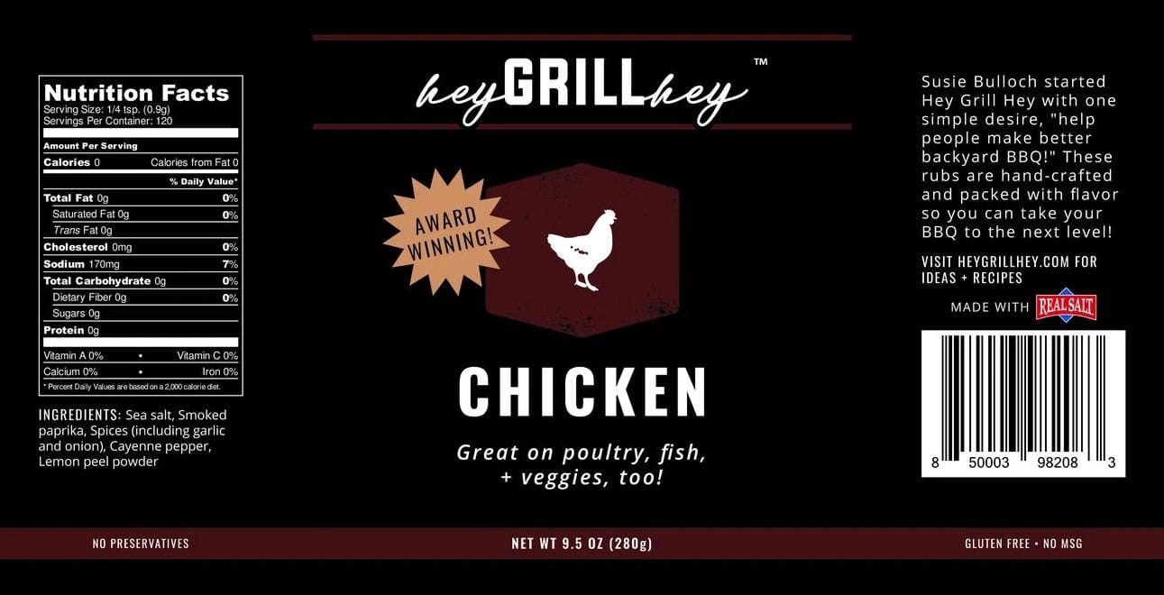 Hey Grill Hey Hey Grill Hey Signature Seasoning (Chicken 9.5 oz) - HGHCX6 HGHCX6 Barbecue Accessories