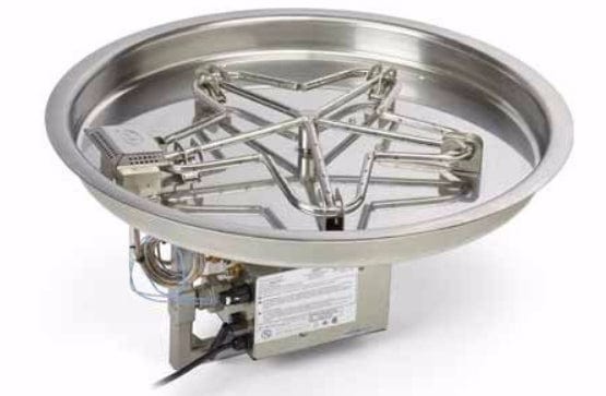 Hpc HPC 25" Round Fire Pit Insert 25SS150HWI Fireplace Finished - Outdoor