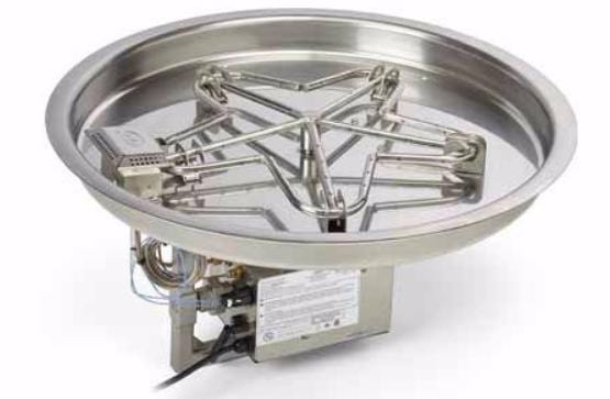 Hpc Remote E.I. 25" Round Firepit Insert 25SS150HWI Fireplace Finished - Outdoor