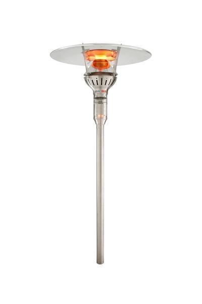Ir Energy IR Energy GA301T/U Fixed Patio Heater (Natural Gas) 304 Stainless Steel / 67" Pole E301NUS Fireplace Finished - Outdoor